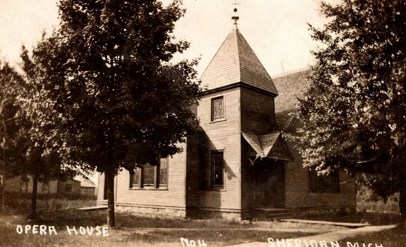 Sheridan Opera House - Vintage Postcard (newer photo)